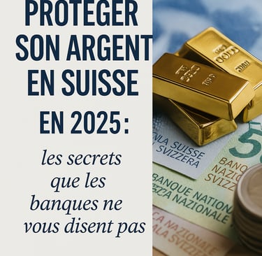 « Photographie réaliste d’un coffre-fort ouvert contenant des lingots d’or, des liasses de francs 