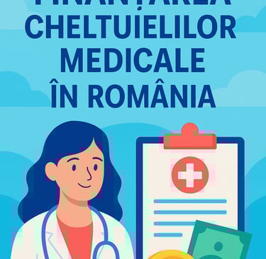Machetă a unei cărți electronice intitulate „Ghidul suprem pentru sănătate în România”, care conține