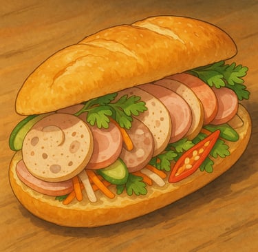 The best banh mi near me is the Cold Cuts Vietnamese Sandwich