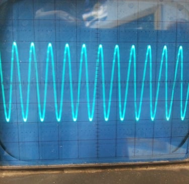 The maximum displacement from the centre of oscillation