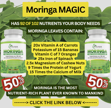 2 bottles of moringa supplements