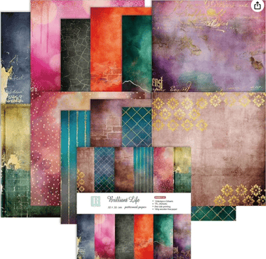 patterned paper for weaving
