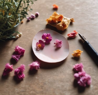 lighted candle on brown dried leaves
