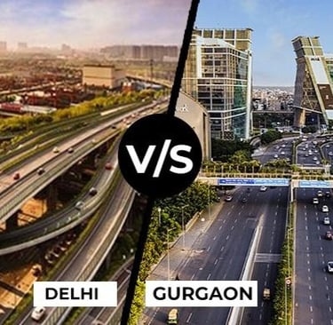 Delhi vs Gurgaon