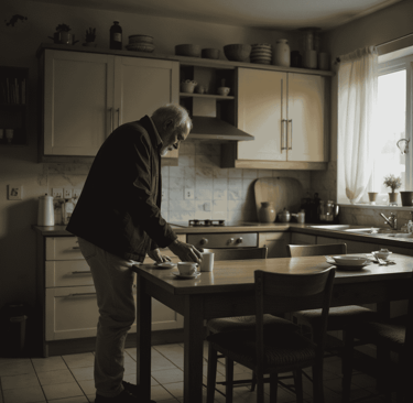 Alone in the kitchen