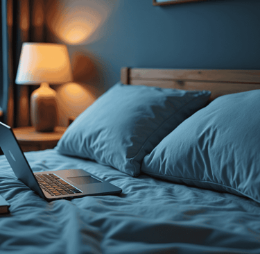 Bedroom with electronics