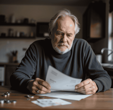 Man concerned about money