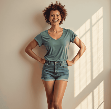 Mindfulness and physically healthy woman