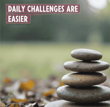 Smart living stones on top of each other