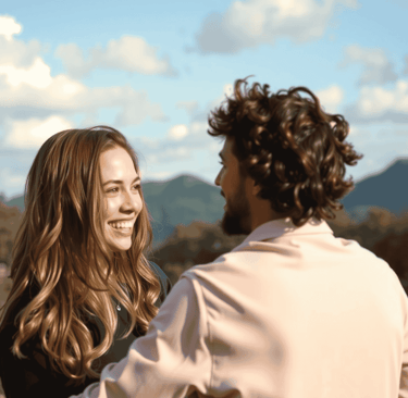 A couple in a good relationship