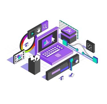 Illustration de motion design réalisée par Genecis Studio, agence spécialisée en animation graphique