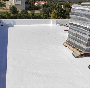 στεγανοποίηση ταράτσας Αλιβέρι, Κύμη, Χαλκίδα, Σκύρος