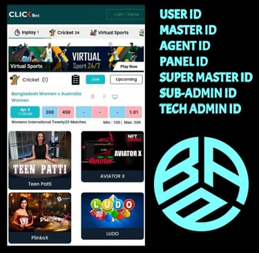 ClickBet: भारत की सबसे विश्वसनीय ऑनलाइन बेटिंग आईडी सर्विस | मास्टर और एडमिन आईडी की पूरी जानकारी