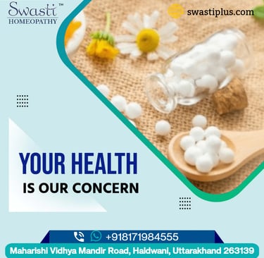 a wooden spoon and small container with homeopathic medicines