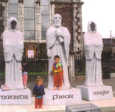 public sculpture by Mick Davis, Fermoy, co. Cork