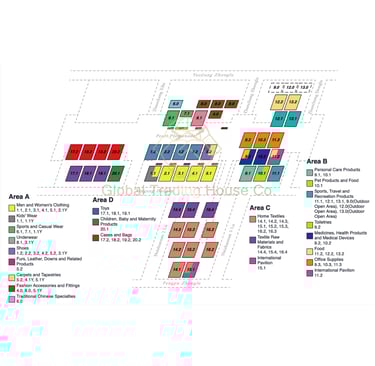  Exhibition Section Floor Map of the 136 th China Import and Export Fair（Phase 3） 