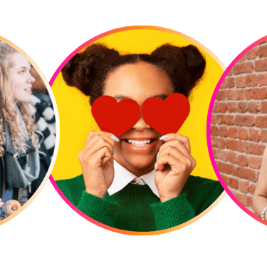 Collage of smiling teen girls for energizeHER Village for Girls