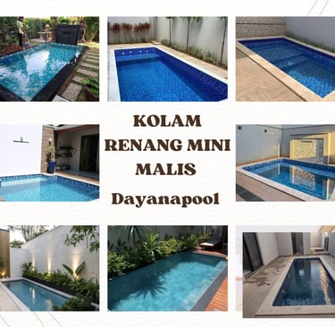 beberapa contoh kolase kolam renang minimalis buatan dayanapool