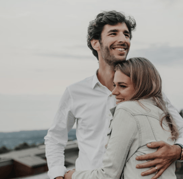 couple hugging