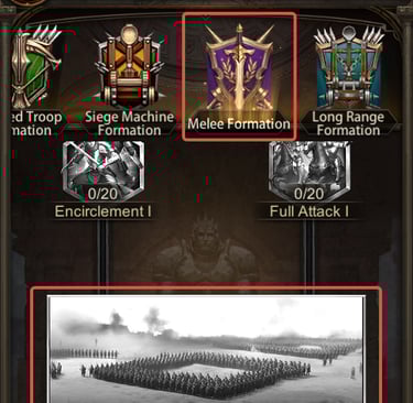 Evony Hollow Square I in Military Academy