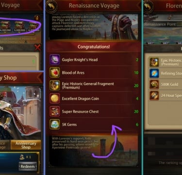 Get Epic Historic General Premium & Fragment at Evony 9th Anniversary