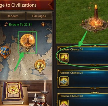 Get Evony Ideal Land Altar of Burning Passion in Voyage to Civilizations