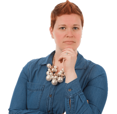 Young woman listening attentively.