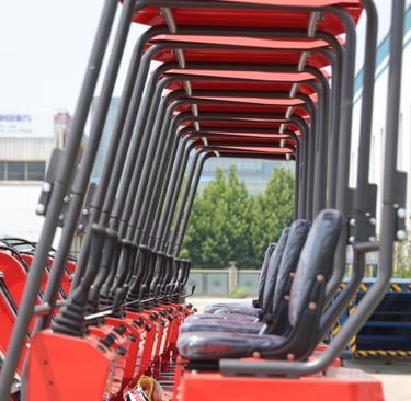 seats of a mini excavator