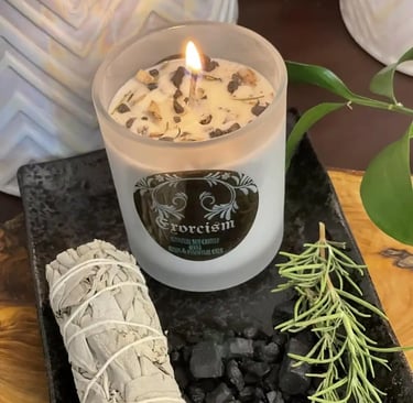 carving sigil into candle for protection spell
