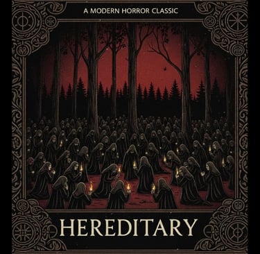 a poster of a group of people in a forest