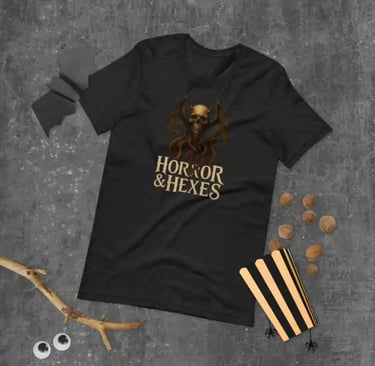 Horror & Hexes ritual merch — occult art store