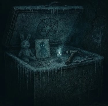 Ritual of frost freezer horror of boy in the ice