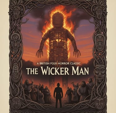 a poster for the film the wickerman