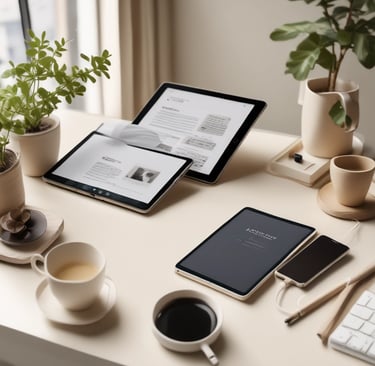 Design d’identité visuelle beige et doré – Mydigitiv