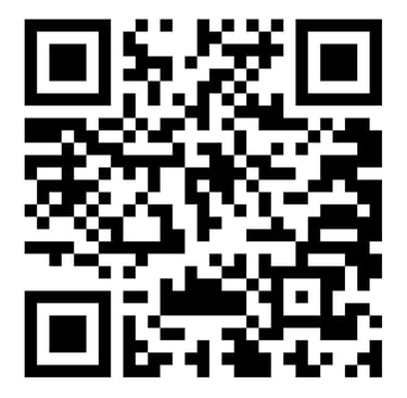 a qr coder with a black and white background