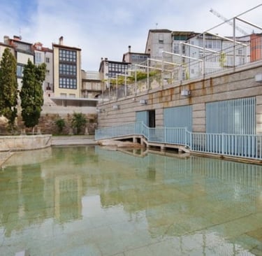 Piscina al aire libre en Ourense con aguas termales