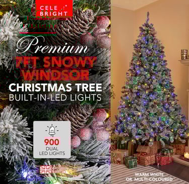 a christmas tree with a christmas tree and presents