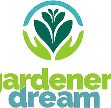 XMAS TREE, SUPPY ,a gardener's dream logo with hands holding a plant