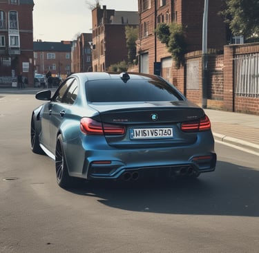 An Audi RS6 parked in an urban environment.