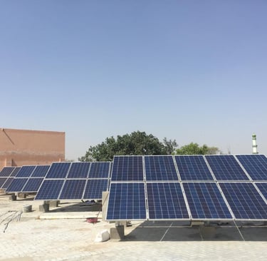 Solar plant installation project pics