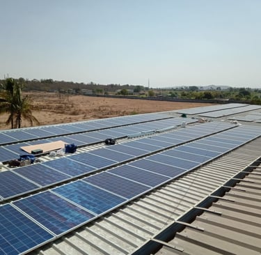 Solar plant installation project pics