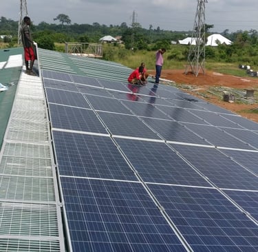 Solar plant installation project pics