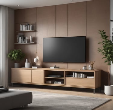 A spacious, well-lit showroom filled with a variety of modern and classic furniture pieces. There are several sofas, armchairs, coffee tables, and dining tables arranged in a cozy and inviting manner. The decor includes vases, cushions, and artistic pieces, and the color scheme is neutral with pops of color from accessories. Large windows in the background provide ample natural light.