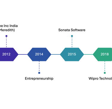 Karthick's professional timeline
