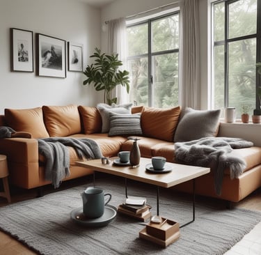 Bright living room with modern inventory