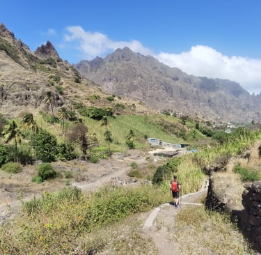 hiking trail in Santo Antao, Cape Verde