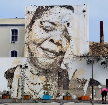 Cesaria Evora mural, Cape Verde