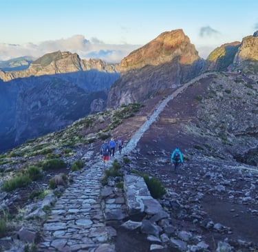 sentier de randonnée à Madère
