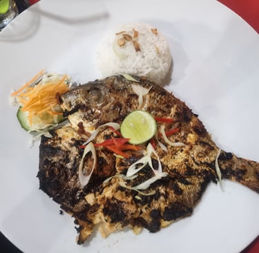 repas poisson frais pour 4€ à Bali