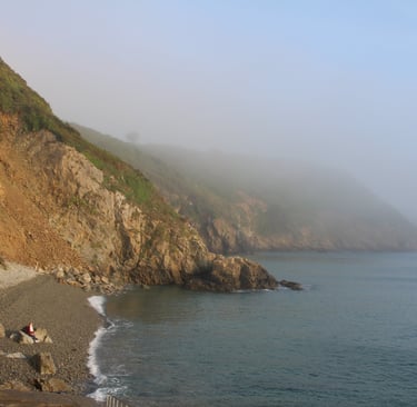 plage sauvage tranquille